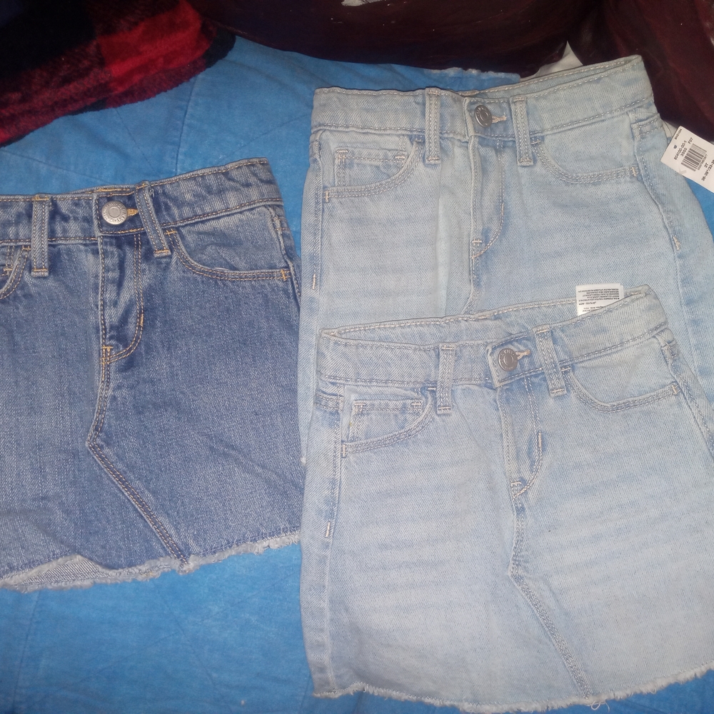 Stylish Denim Mini Skirt Duo